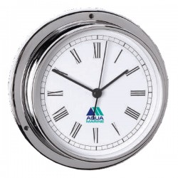 AquaMarine 95mm Clock (Chrome Plated)
