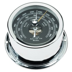 Minor 72 Barometer (Chrome Plated) Black Dial