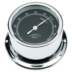 Minor 72 Hygrometer (Chrome Plated) Black Dial