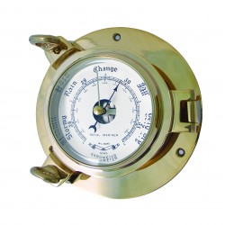 Small Porthole Barometer (Solid Brass)