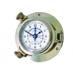 Small Porthole Tide Clock (Solid Brass)