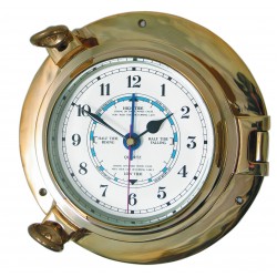 Medium Porthole Tide Clock (Solid Brass)