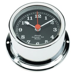 Minor 72 Clock (Chrome Plated) Black Dial